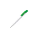 Variante Blanc / vert - Stylo bille personnalisable en ABS opaque avec logo - Atlas