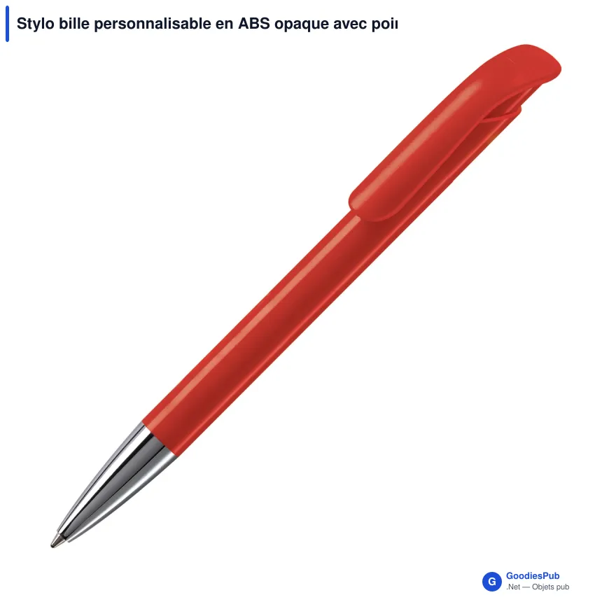Stylo bille personnalisable en ABS opaque avec pointe métal - Atlas - Image 11