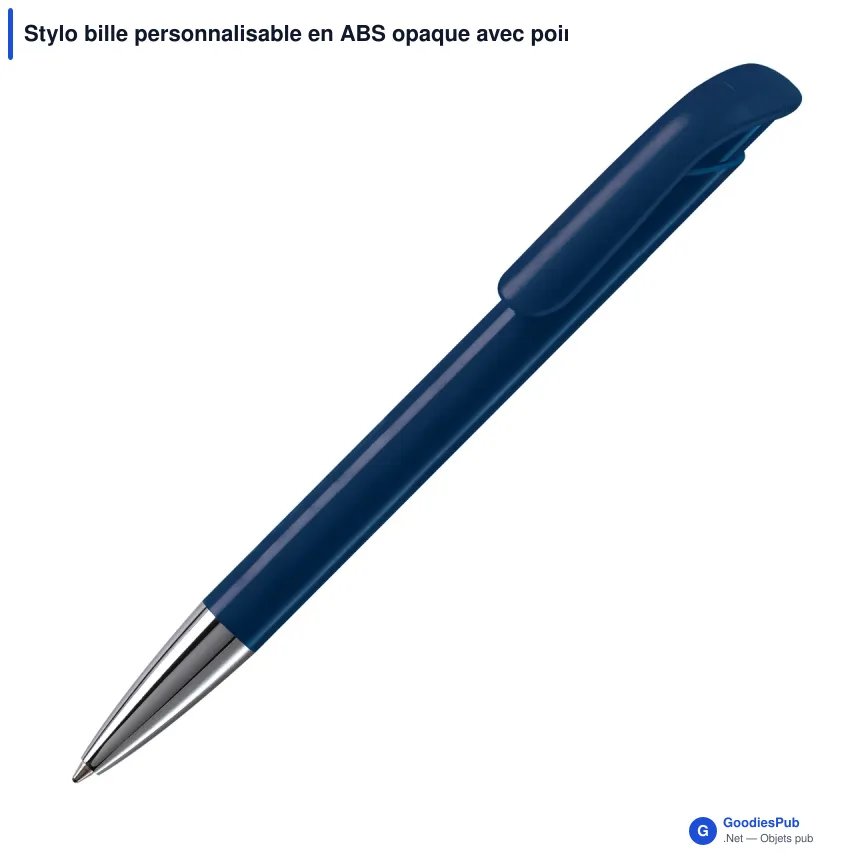 Stylo bille personnalisable en ABS opaque avec pointe métal - Atlas - Image 12