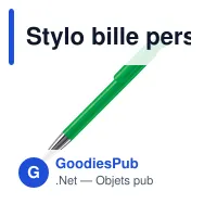 Stylo bille personnalisable en ABS opaque avec pointe métal - Atlas - Miniature 3