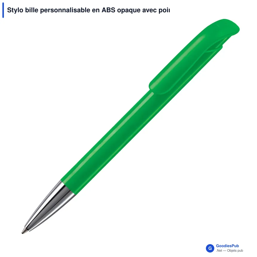 Stylo bille personnalisable en ABS opaque avec pointe métal - Atlas - Image 3