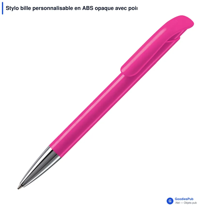 Stylo bille personnalisable en ABS opaque avec pointe métal - Atlas - Image 4