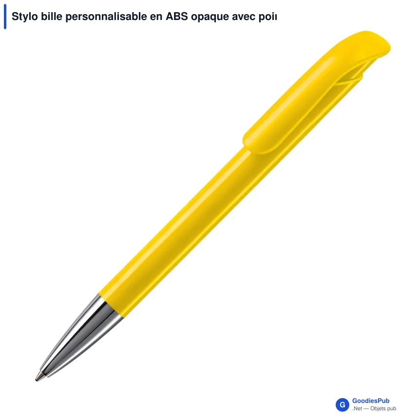 Stylo bille personnalisable en ABS opaque avec pointe métal - Atlas - Image 5