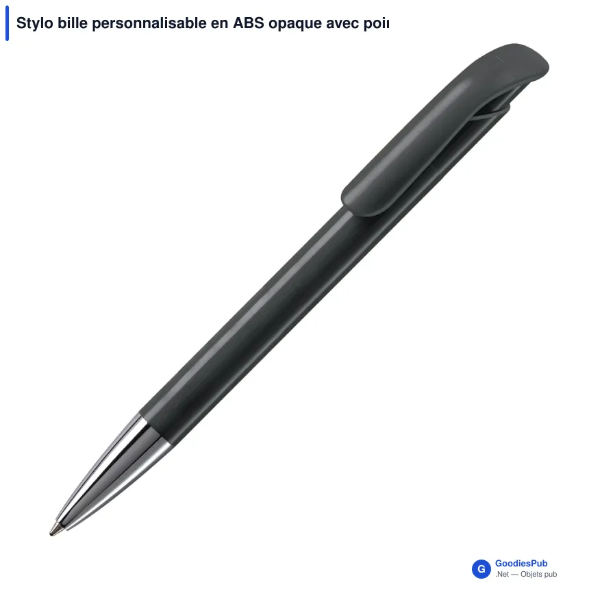 Stylo bille personnalisable en ABS opaque avec pointe métal - Atlas - Image 8