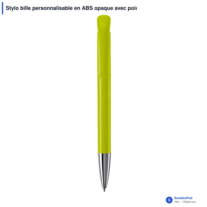 Stylo bille personnalisable en ABS opaque avec pointe métal - Atlas - Image 9