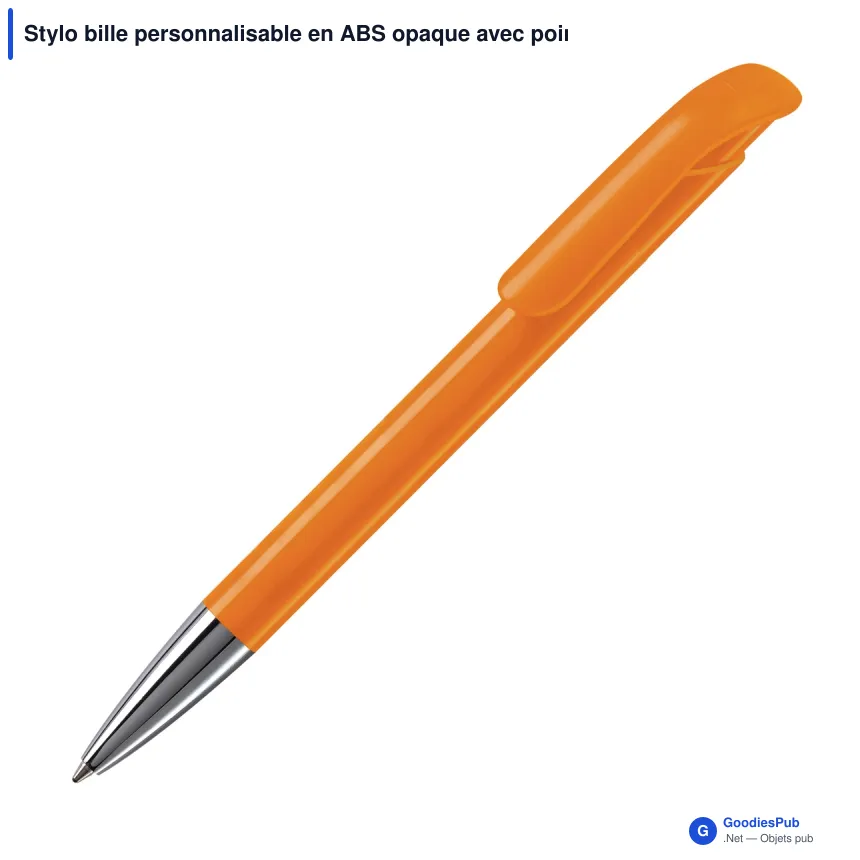 Stylo bille personnalisable en ABS opaque avec pointe métal - Atlas - Image 10