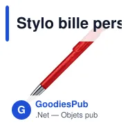 Stylo bille personnalisable en ABS transparent avec pointe métal - Atlas - Miniature 2