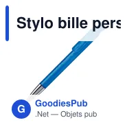 Stylo bille personnalisable en ABS transparent avec pointe métal - Atlas - Miniature 5