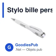 Stylo bille personnalisable avec lampe LED - Stephenavec logo - Miniature 1