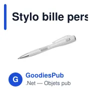 Stylo bille personnalisable avec lampe LED - Stephenavec logo - Miniature 2