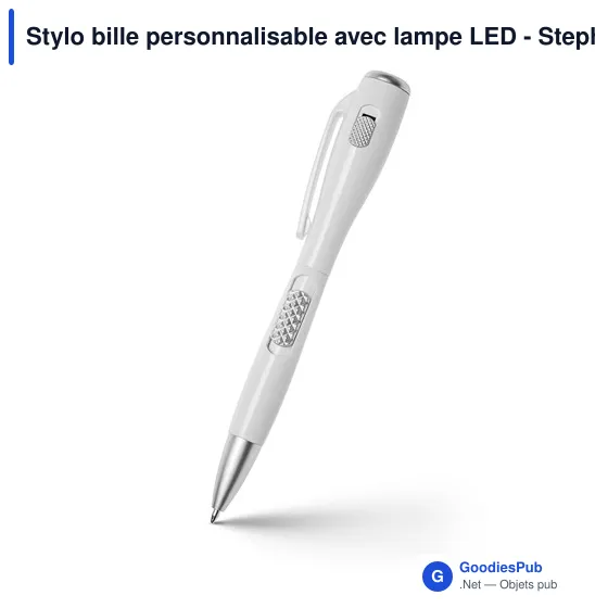 Stylo bille personnalisable avec lampe LED - Stephenavec logo - Image 8