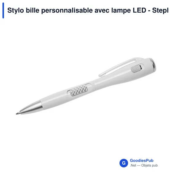 Stylo bille personnalisable avec lampe LED - Stephenavec logo - Image 9