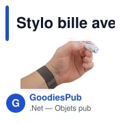 Stylo bille personnalisable avec logo - Stephen en plastique blanc - Miniature 4