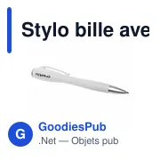 Stylo bille personnalisable avec logo - Stephen en plastique blanc - Miniature 7