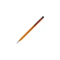 Variante Orange - Stylo bille personnalisable en aluminium avec stylet avec logo - Stylet Alu