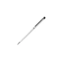 Variante Blanc - Stylo bille personnalisable en aluminium avec stylet avec logo - Stylet Alu