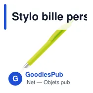 Stylo bille personnalisable en ABS avec logo - Basic X - Miniature 2