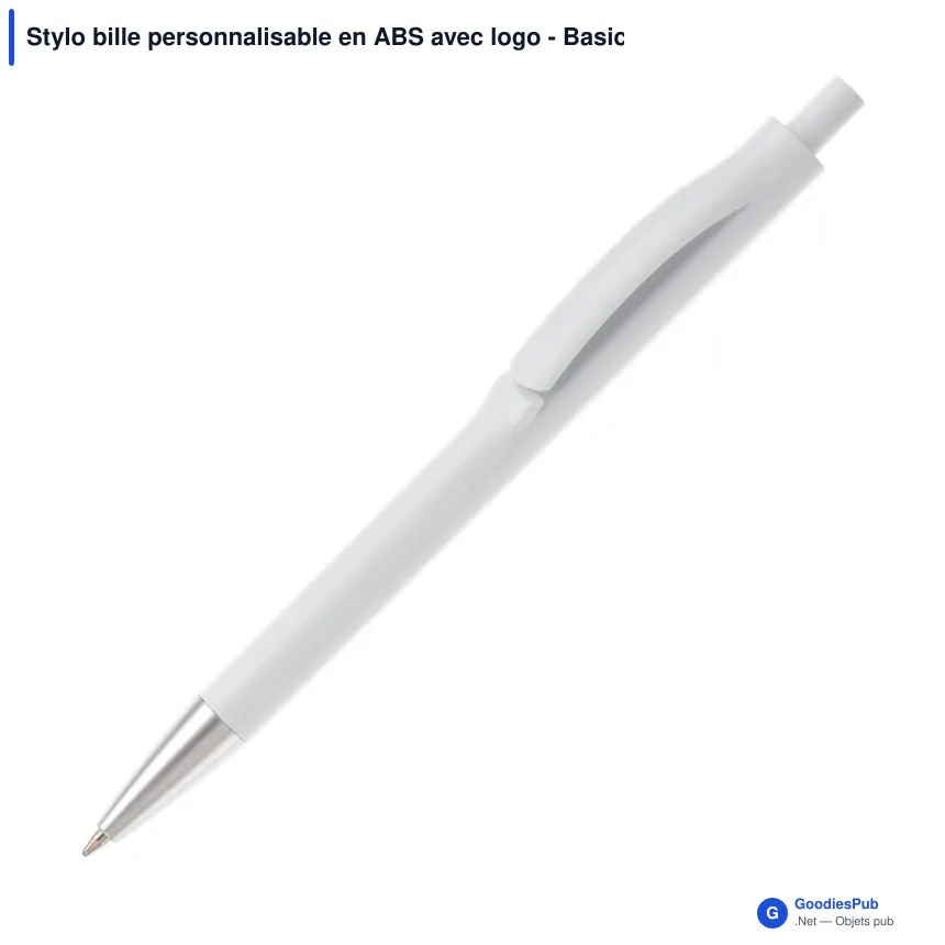 Stylo bille personnalisable en ABS avec logo - Basic X - Image 3