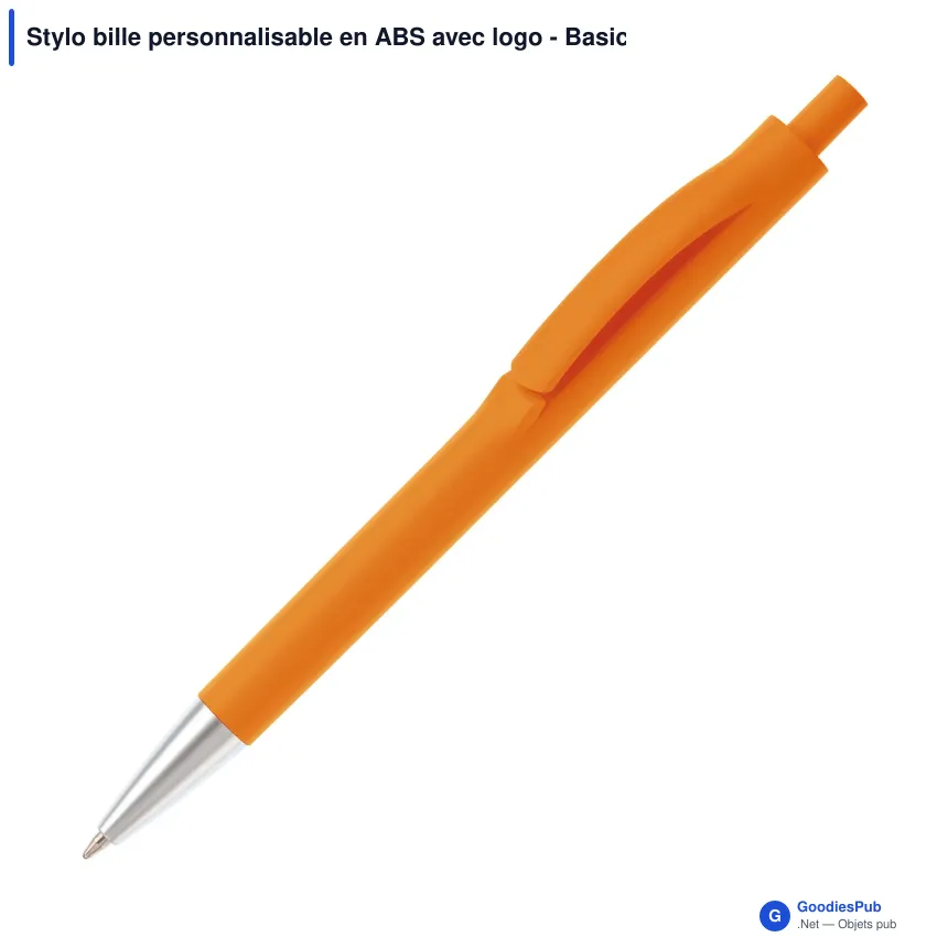 Stylo bille personnalisable en ABS avec logo - Basic X - Image 4