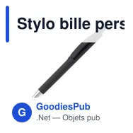 Stylo bille personnalisable en ABS avec logo - Basic X - Miniature 5