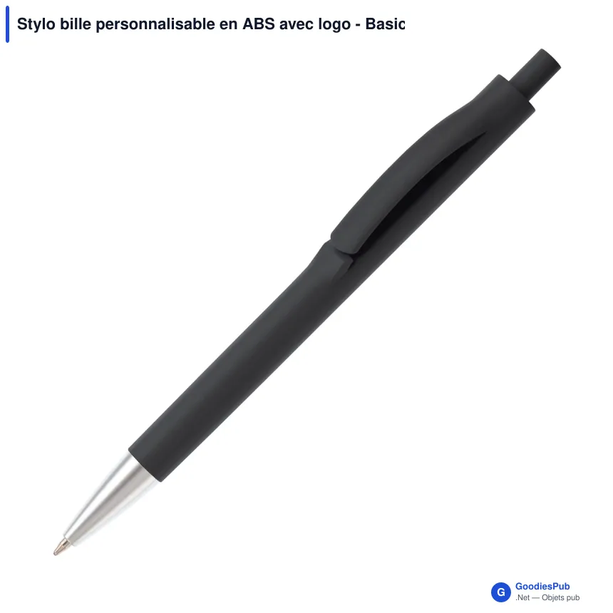 Stylo bille personnalisable en ABS avec logo - Basic X - Image 5