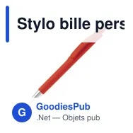 Stylo bille personnalisable en ABS avec logo - Basic X - Miniature 6