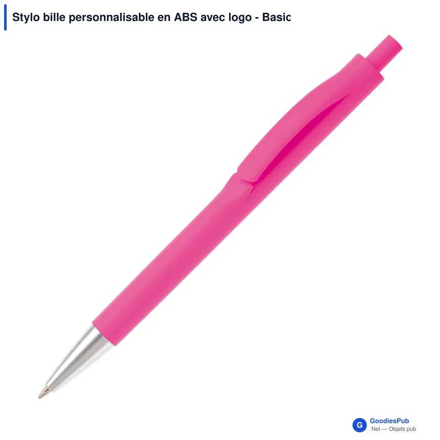 Stylo bille personnalisable en ABS avec logo - Basic X - Image 7