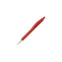 Variante Rouge - Stylo bille personnalisable en ABS avec logo - Basic X