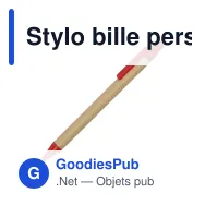 Stylo bille personnalisable en carton recyclé avec logo - Miniature 2