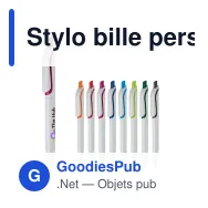 Stylo bille personnalisable fabriqué en Allemagne avec logo - Click Shadow - Miniature 1