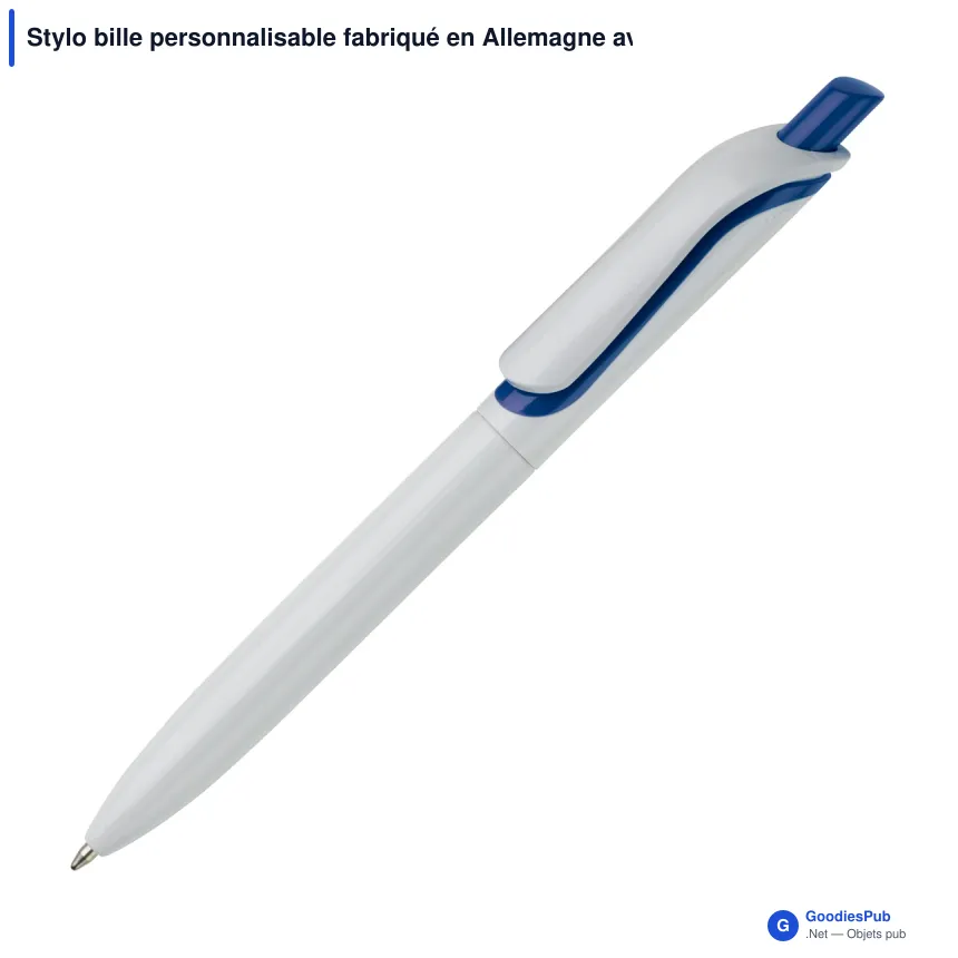 Stylo bille personnalisable fabriqué en Allemagne avec logo - Click Shadow - Image 2