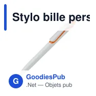 Stylo bille personnalisable fabriqué en Allemagne avec logo - Click Shadow - Miniature 4