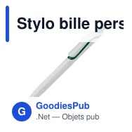 Stylo bille personnalisable fabriqué en Allemagne avec logo - Click Shadow - Miniature 5