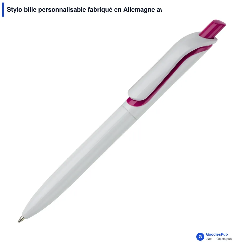 Stylo bille personnalisable fabriqué en Allemagne avec logo - Click Shadow - Image 6