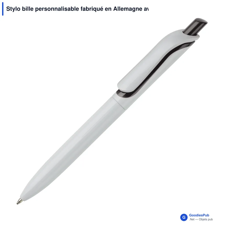 Stylo bille personnalisable fabriqué en Allemagne avec logo - Click Shadow - Image 9