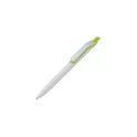 Variante Blanc / vert clair - Stylo bille personnalisable fabriqué en Allemagne avec logo - Click Shadow