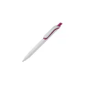 Variante Blanc / Rose foncé - Stylo bille personnalisable fabriqué en Allemagne avec logo - Click Shadow