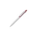 Variante Blanc / Rouge - Stylo bille personnalisable fabriqué en Allemagne avec logo - Click Shadow