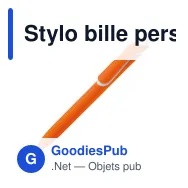Stylo bille personnalisable soft touch en ABS recyclé avec logo - ClickShadow - Miniature 3