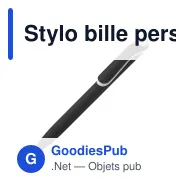 Stylo bille personnalisable soft touch en ABS recyclé avec logo - ClickShadow - Miniature 4