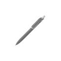 Variante Gris - Stylo bille personnalisable soft touch en ABS recyclé avec logo - ClickShadow