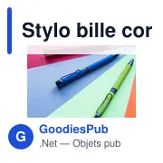 Stylo bille corp coloré et clip "lasseau" | Amara - Miniature 2