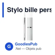 Stylo bille personnalisable en aluminium avec étui tube métal - Miniature 3