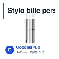 Stylo bille personnalisable en aluminium avec étui tube métal - Miniature 4