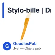 Stylo-bille personnalisable Draylen avec logo - Miniature 1