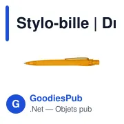 Stylo-bille personnalisable Draylen avec logo - Miniature 3