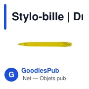 Stylo-bille personnalisable Draylen avec logo - Miniature 6