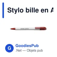 Stylo bille en ABS Baron - Miniature 2