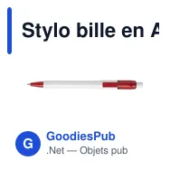 Stylo bille en ABS Baron - Miniature 3