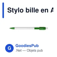 Stylo bille en ABS Baron - Miniature 8